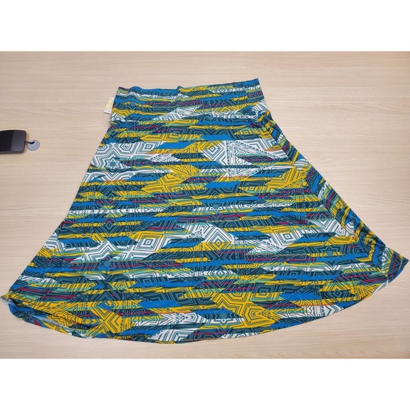 NWT LuLaRoe Size 3XL Skirt Flattering Stretch Colorful Geometric Patterns Cute - Picture 9 of 9